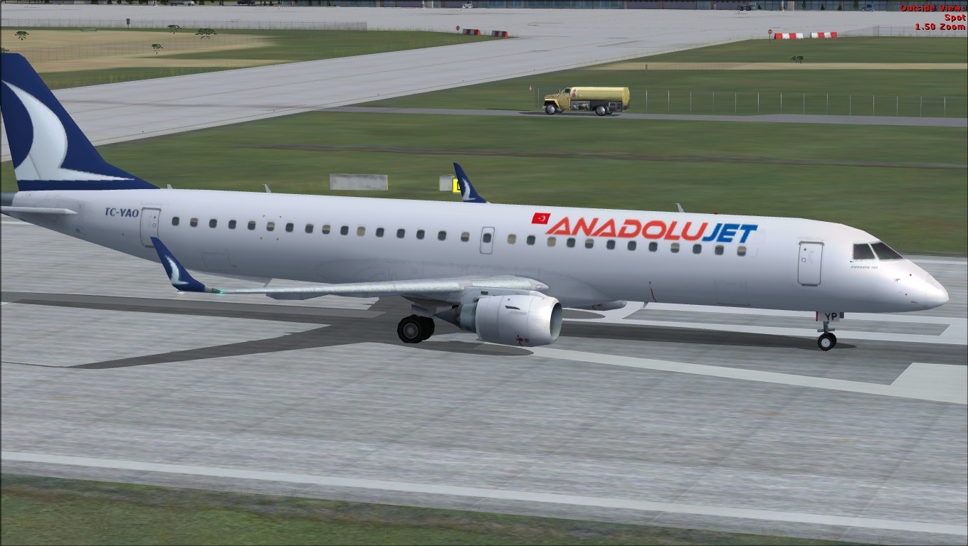 ANADOLU JET  EMBRAER 195  FSX  FULL UÇAK VP2zEP