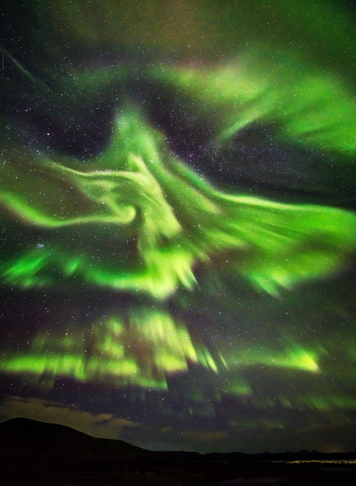 Aurora Borealis Images Resemble Huge Outstretched Phoenix Rising Above Iceland Slide_479512_6558488_free