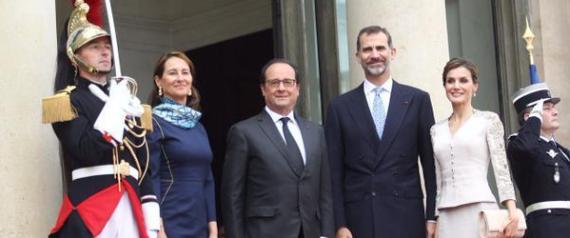 Ségolène Royal aux côtés de François Hollande pour la visite du roi d'Espagne N-FELIPE-PERRON-ELYSEE-large570