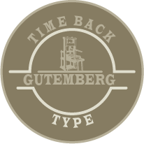 Gutemberg Time Back & Type