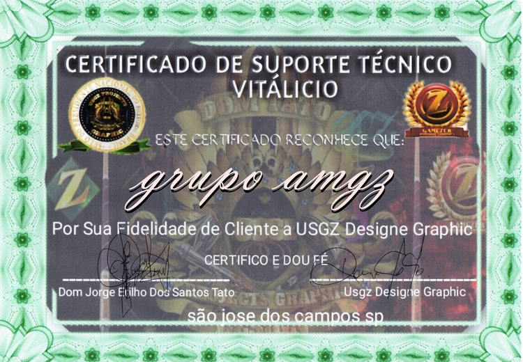 CERTIFICADO VITÁLICIO