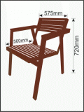 Batenska ergonomska stolica GGyyU