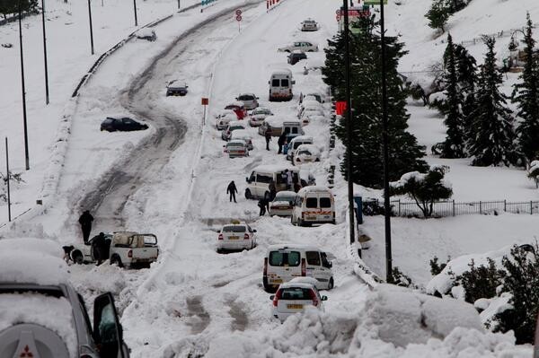 Por primera vez en más de 100 años nieva en Egipto 152820_nieveisrael_principal