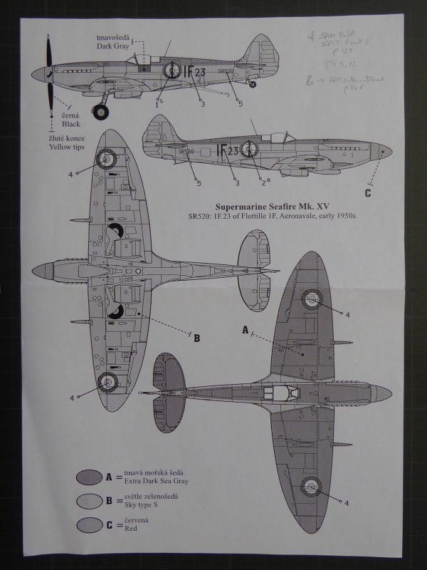 SUPERMARINE SEAFIRE MkXV de l'AERONAVALE - 1950 3268516892_1_4_ClrDc9MD