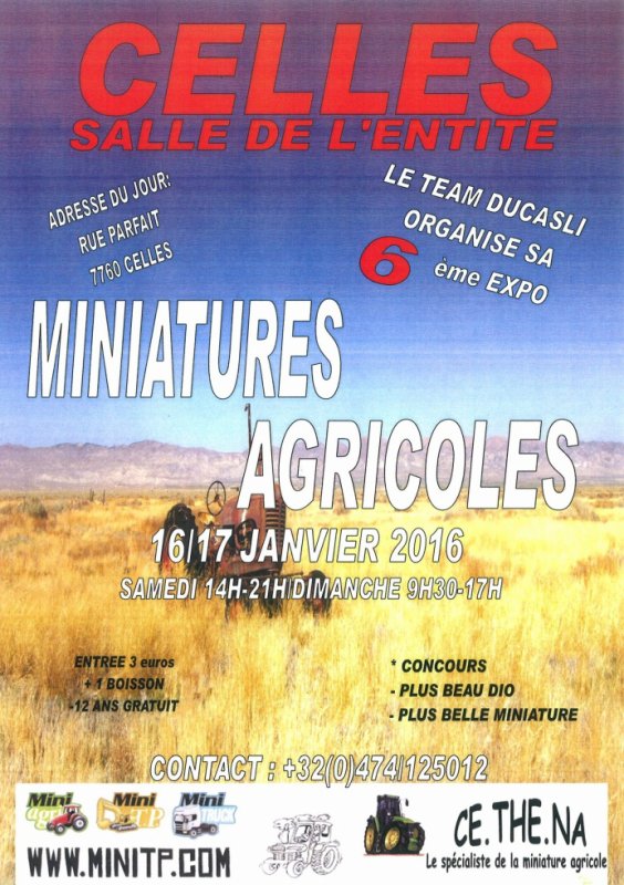 6 ème expo Ducasliminiagri les 16 et 17 janvier 2016 3262539590_1_3_MLp8xSlH