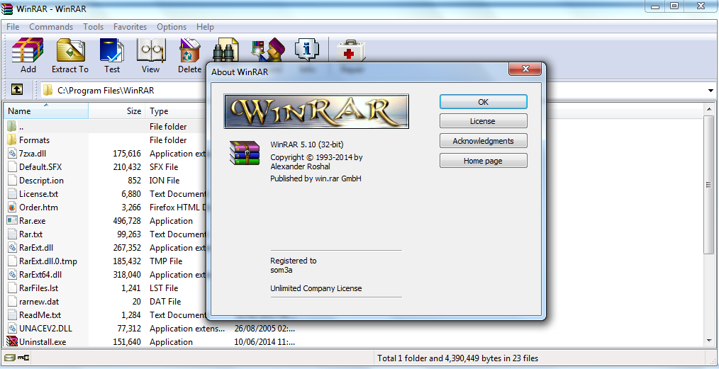 تحميل  عملاق ضغط وفك ضغط الملفات WinRAR 5.10 (32-b Fa16bff027