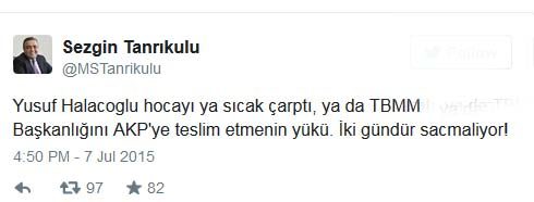 MHP'li Yusuf Halaçoğlu'nun Deniz Baykal'ın Meclis seçimleriyle ilgili iddialarına verdiği cevaba, CHP'li Sezgin Tanrıkulu'ndan sert yanıt geldi. Sezgin-tanriklul