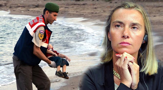 AB Dış İlişkileri ve Güvenlik Politikası Yüksek Temsilcisi Federica Mogherini, 3 yaşındaki Aylan’ın fotoğrafları konusunda yöneltilen soruları yanıtladı Federico