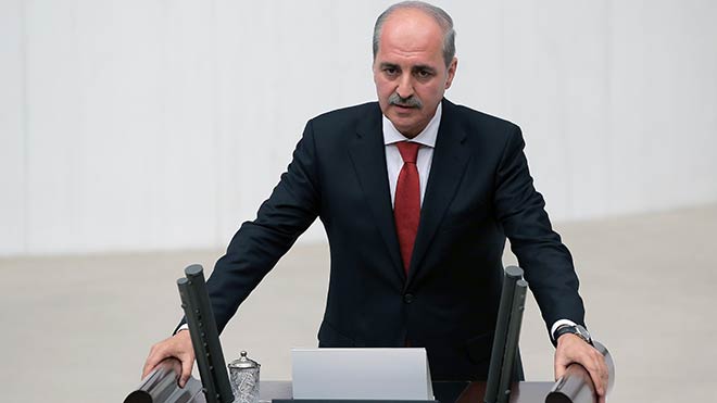 Başbakan Yardımcısı ve Hükümet Sözcüsü Kurtulmuş, Türkiye'de bulunan Suriyeliler için bugüne kadar 7.6 milyar dolar harcadıklarını söyledi. Numankurtulmus_depo