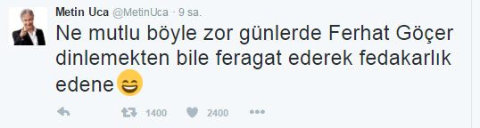 Cumhurbaşkanı Recep Tayyip Erdoğan'ın Ferhat Göçer yorumu tepki çekti. Metinic