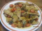 escalopes de porc aux légumes de couscous.photos. Escalopes_de_porc_aux_legumes_de_couscous_001