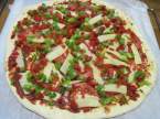 pizza au jambon cru et bambou,mozzarella. photos. Pizza_au_jambon_cru_et_tranches_de_bambou_017