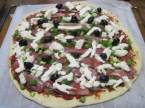 pizza - pizza au jambon cru et bambou,mozzarella. photos. Pizza_au_jambon_cru_et_tranches_de_bambou_021