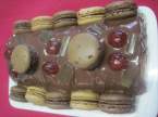 Roulé au chocolat et macarons.+ photos. Roule_au_chocolat_et_macarons_005