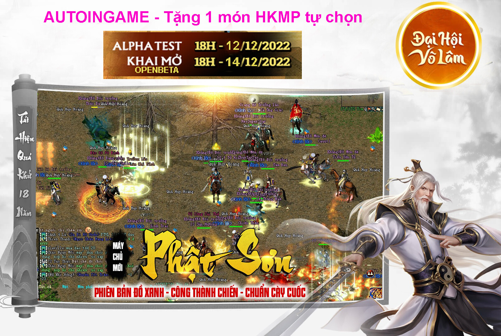 [DaiHoiVoLam.Com] Server đồ xanh CTC AUTOINGAME cày cấp hỗ trợ free Vũ Khí Hoàng Kim môn phái OpenBeta 13h 14/12/2022 T4 Autoingame1