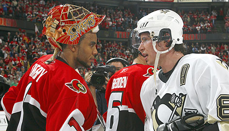 Casque de Jason LaBarbera des kings de los angeles Sens-pens-med