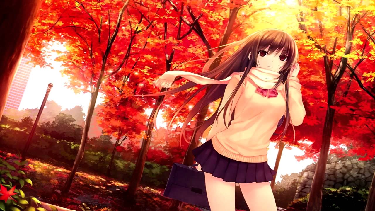 [PIC] Hình anime mùa thu rực đỏ ánh cam Maxresdefault