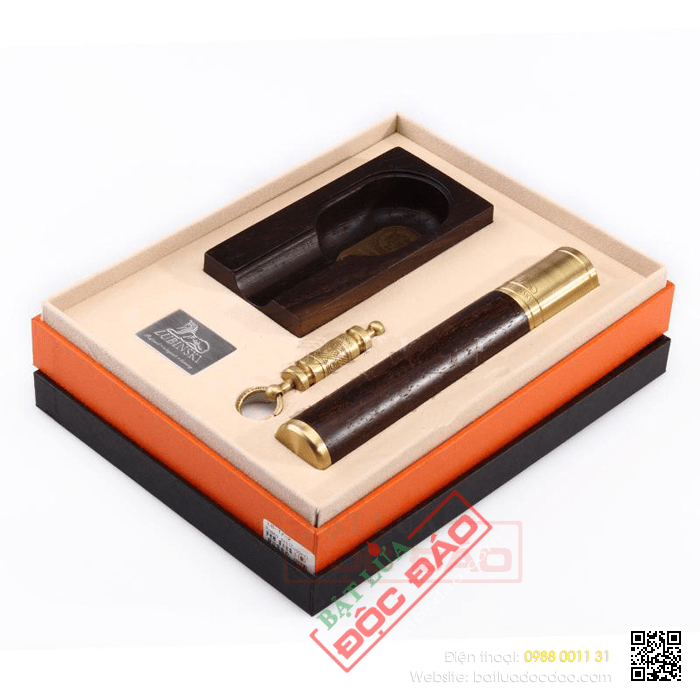 Ảnh và giá 7 sét dao cắt, ống đựng, gạt tàn Cohiba, Lubinski 1451902392-set-gat-tan-xi-ga-ong-dung-xi-ga-duc-lo-xi-ga-lubinski-lb-tz2-1