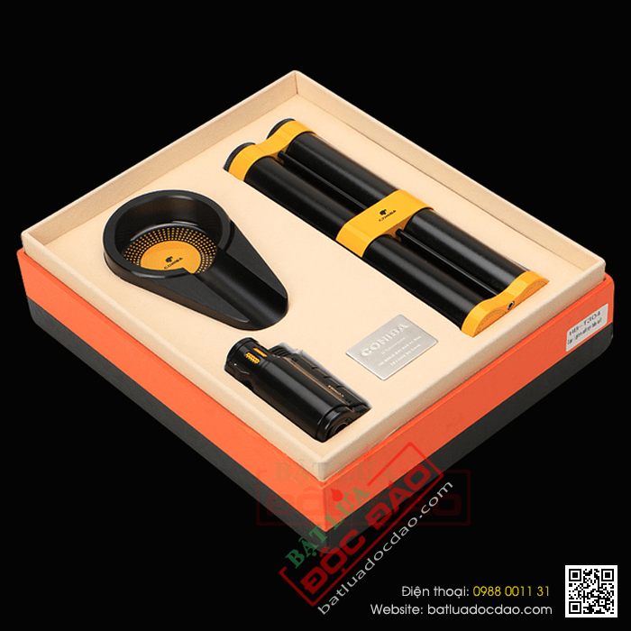 Sét phụ kiện xì gà cao cấp Cohiba, Lubinski (quà tặng sếp) 1451913732-set-gat-tan-xi-ga-ong-dung-xi-ga-hop-quet-cigar-cohiba-t304-1