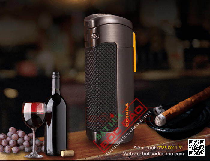 Bật lửa khò xì gà Cohiba CJL05 hàng chính hãng 1464918932-bat-lua-kho-bat-lua-xi-ga-hop-quet-xi-ga-bat-lua-cigar-cohiba-2