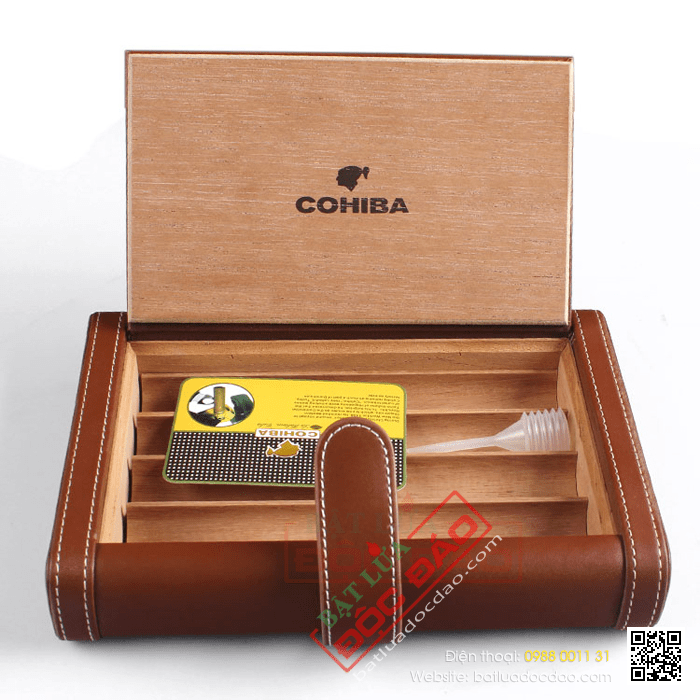 Bao đựng xì gà bằng da chính hãng Cohiba 0306B 1473220860-hop-dung-xi-ga-bao-da-dung-xi-ga-loai-4-dieu-cohiba-2