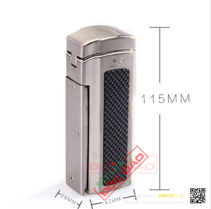 Bật lửa hút xì gà Cohiba LB10 bảo hành chính hãng, freeship 1533803835-kich-thuoc-bat-lua-xi-ga-lubinski