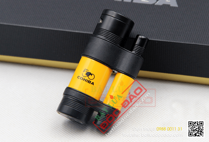 Bật lửa Cohiba loại 3 tia chính hãng, giá tốt, mẫu mã đẹp (H12) 1533804959-bat-lua-kho-cohiba-h12