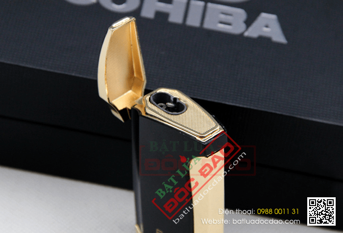 Bật lửa xì gà Cohiba cao cấp chính hãng 2 tia (H13) 1533805207-bat-lua-xi-ga-cohiba-mau-den