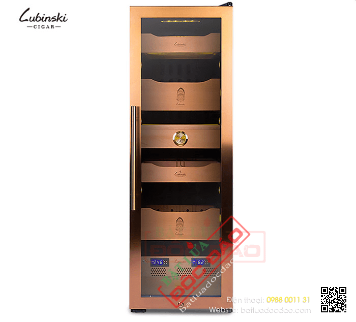 Ảnh và giá tủ cắm điện bảo quản xì gà Cohiba loại 200 đến 400 điếu 1571820450-tu-bao-quan-giu-am-xi-ga-cigar-cam-dien-lubinski-ra333-2