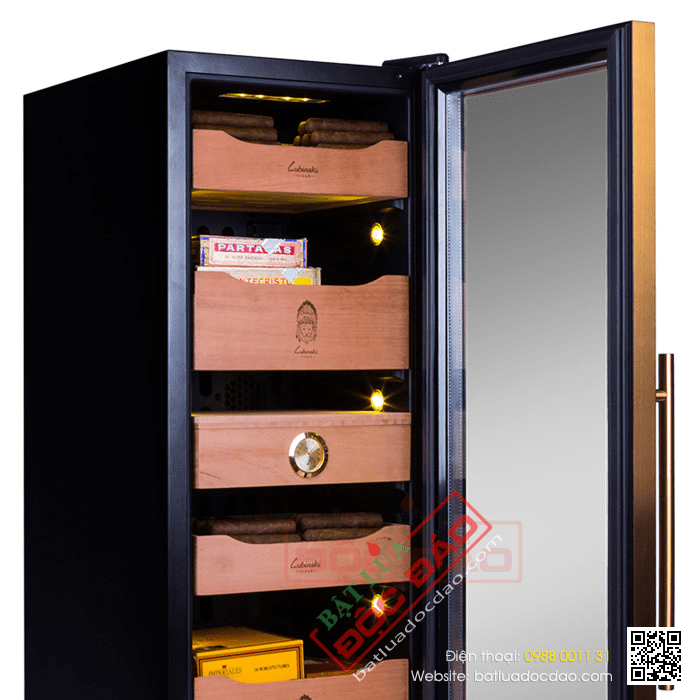 Diễn đàn rao vặt: tủ bảo quản giữ ẩm xì gà giá rẻ Lubinski RA330 1571820450-tu-bao-quan-giu-am-xi-ga-cigar-cam-dien-lubinski-ra333-5