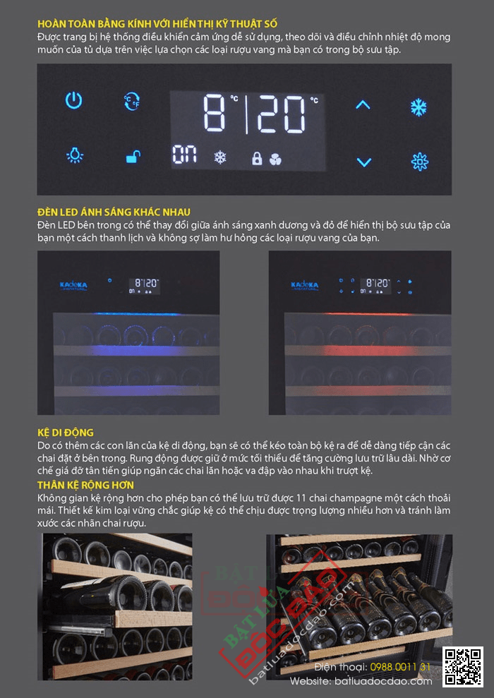 Tủ bảo quản rượu vang, tủ ướp rượu vang 54 chai Kadeka (quà biếu sếp) 1572597799-tu-uop-ruou-vang-tu-bao-quan-ruou-vang-kadeka-54-chai-ks-54tltr-13