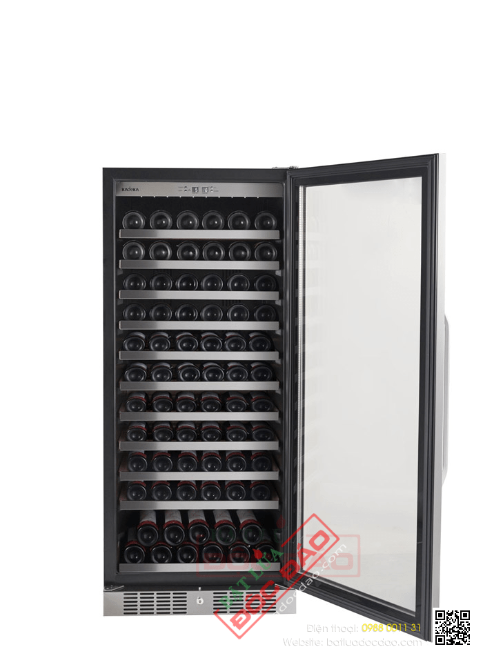 Tủ đựng rượu vang giữ lạnh (110WR) được nhiều người tin dùng 1572836757-tu-ruou-vang-tu-bao-quan-ruou-vang-kadeka-121-chai-3