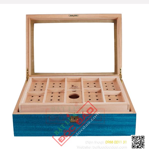hộp gỗ đựng xì gà Lubinski RA613 1651027131-hop-giu-am-bao-quan-xi-ga