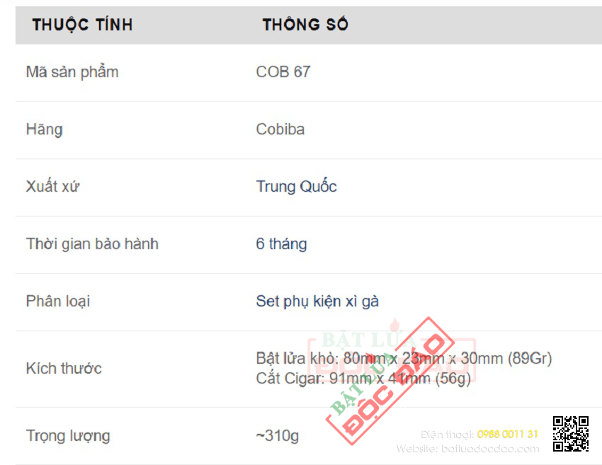 Diễn đàn rao vặt: Sét dao cắt và bật lửa khò xì gà Cohiba cob67 – Lựa chọn tối ưu 1686556496-thong-so-ky-thuat-set-phu-kien-xi-ga-cohiba-cob67