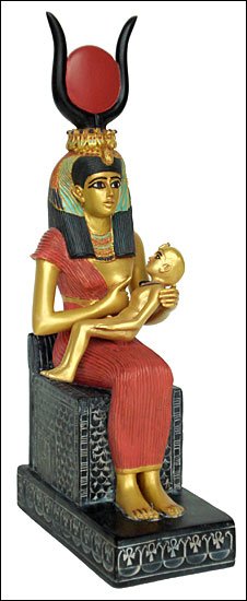 Le coran permet-il de frapper les femmes?? - Page 11 Statue_Isis_nursing_Horus