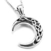 Marks secret Alloy_cetic_knot_crescent_moon_pendant_necklace.summ