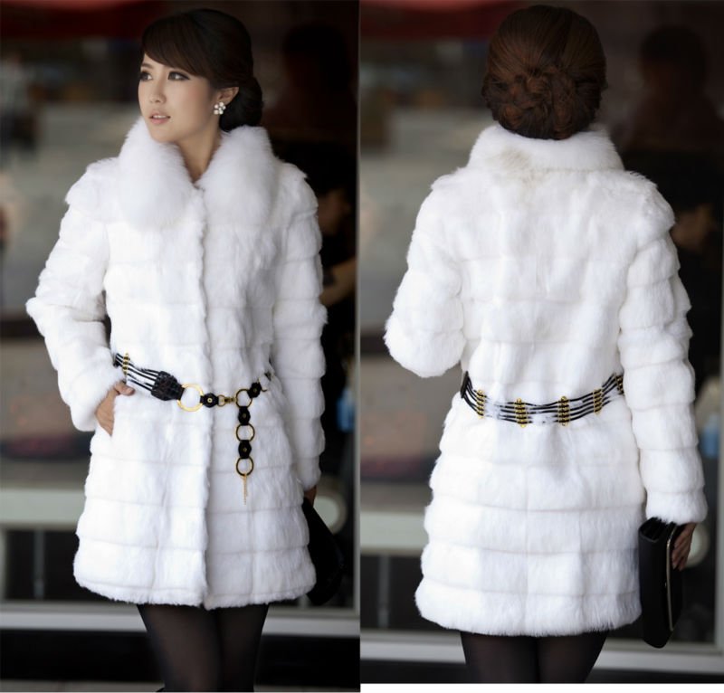 موضة المعاطف 2014 White_lady_fashion_rabbit_fur_coat_with