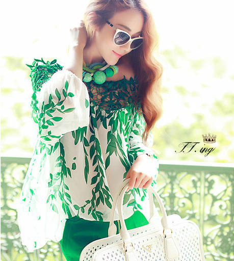  أحلى الشوميزات بأحلى الألوان - تفضلي - 2014-spring-NEW-European-style-Ladies-Long-sleeve-blouse-lace-patchwork-chiffon-High-quality-Women-shirt