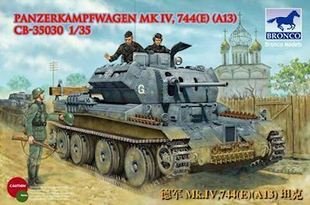 A13 MK IV cruiser tank beute. Bronco-CB35030-1-35-Panzerkampfwagen-Mk-IV-744-E-A13-