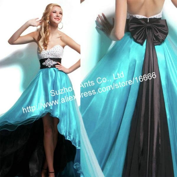 Britt and Firewolf Only ^_^ - Page 4 FB253-Strapless-Whie-blue-with-Black-Bow-Front-short-Long-Back-Prom-Dress-2012