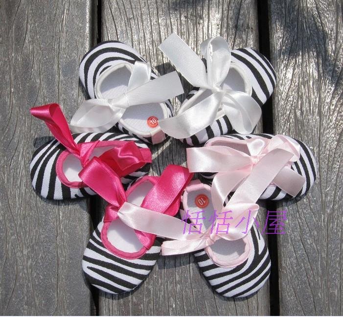 ❥شوزات بيبهات بنوتاتى زى العسل Freeshipping-Princess-shoes-soft-sole-shoes-baby-shoe-zebra-Butterfly-baby-shoes-6-12M-LOVELY-baby