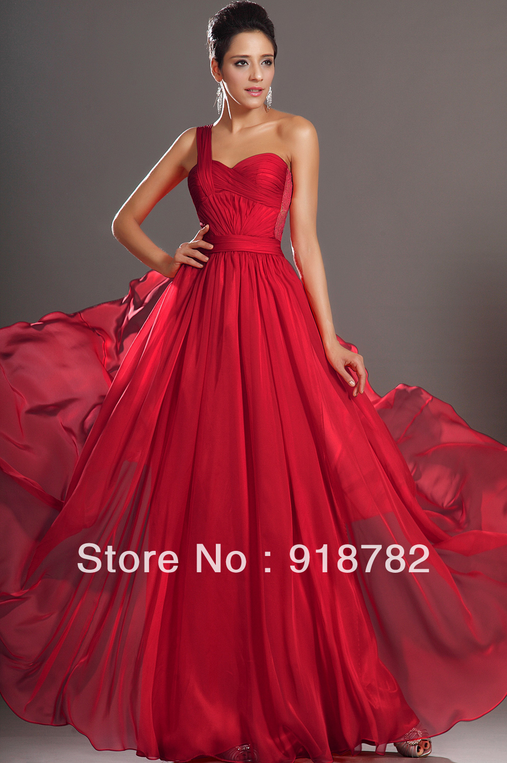 UPDATE ĐẦM DẠ HỘI (EVENING GOWN) ĐẸP - Page 2 Cheap-Elegant-Design-Free-Shipping-New-Gorgeous-Red-One-shoulder-Court-Tain-Pleated-Chiffon-Evening-Dress