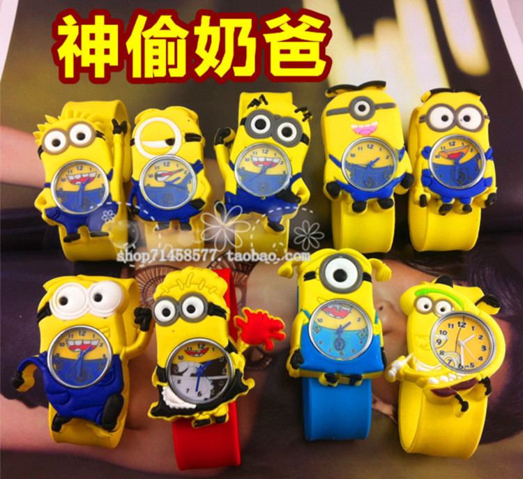 Un minion chez les Fifous - Page 2 15pcs-3D-Eye-Despicable-Me-minion-Precious-Milk-Dad-Children-font-b-Watches-b-font-Slap