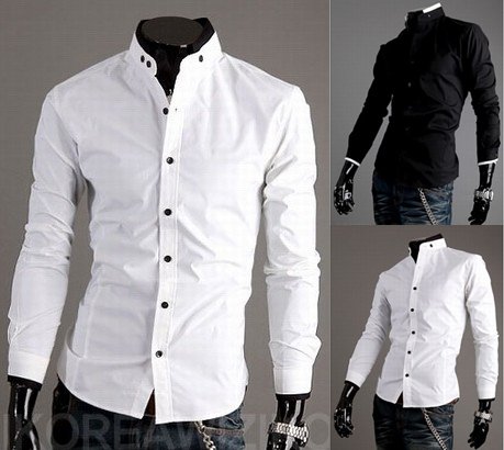 قمصان بلون أبيض Mens-White-Shirts-Fashion-Fitted-Stylish-Trendy-Casual-Designer-Dress-Luxury-Mens-Shirts-MS070