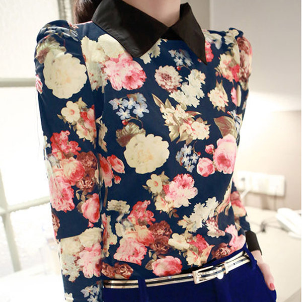  أحلى الشوميزات بأحلى الألوان - تفضلي - New-Fashion-2014-Print-Women-Clothing-Blouses-Peter-Pan-Collar-Vintage-Shirts-Long-Sleeve-Chiffon-Body