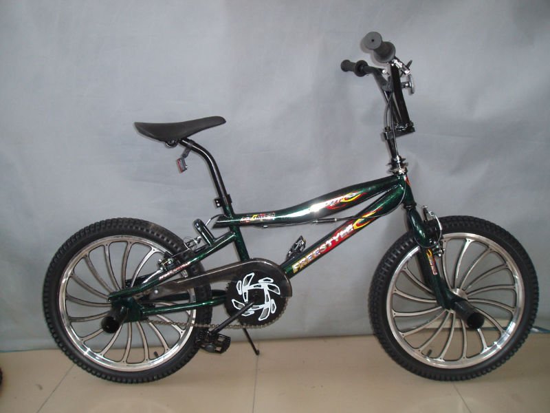 BMX bicikli JM_BMX_64_darkgreen_one_pc_wheel