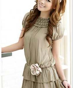 Voltearle el rostro a la fortuna es cuestión de actitud [Compra MN] YD104KH_Korean_Dress_Khaki_