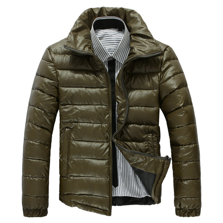 ستر رجاليــــــــــــه شتائيه Hot-Selling-2013-Men-Cotton-Wadded-Slim-Winter-Snow-Short-Down-Parkas-Jacket-Size-M-L