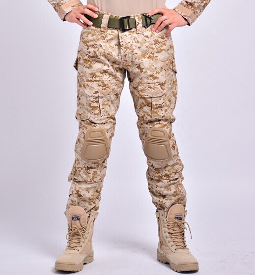 62sed Näljamängud! Mens-s-BDU-Rapid-Tactical-Hunting-Assault-Combat-Airsoft-Pants-With-Knee-Pads-Wargame-font-b