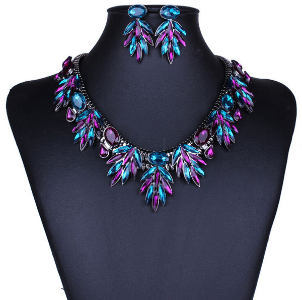 مجوهرات فخمة للمناسبات Hot-Peacock-Green-Purple-Crystal-font-b-African-b-font-Jewellery-Women-Elegant-Wedding-Costume-Jewelry